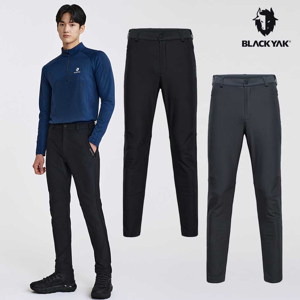 BLACKYAK 男 ACTIVE長褲(碳灰/黑色)-3D立體剪裁 休閒褲 登山褲-BYDB2MP203