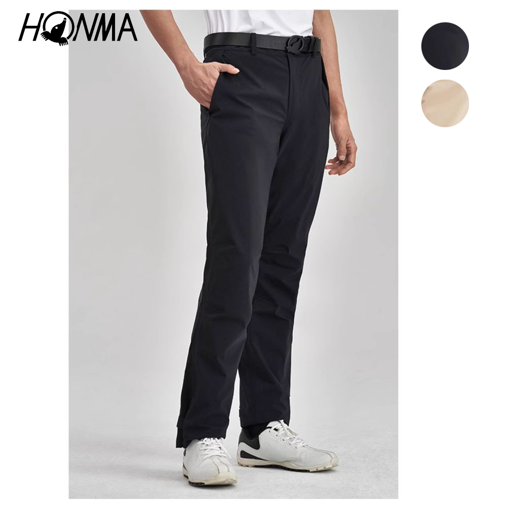HONMA 本間高爾夫 男款防水長褲 日本高爾夫專業品牌(M~XXL 駝色 黑色任選 HMJC800R506)