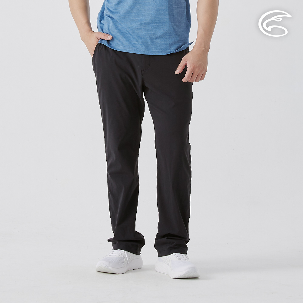 ADISI 男彈性抗汙撥水休閒長褲 AP2511025 黑色 (S-3XL)