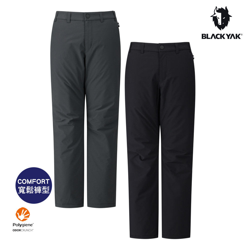 BLACKYAK 男 RISE鋪棉保暖長褲(深灰/黑色)-秋冬 彈性佳 保暖填充 休閒長褲-BYEB2MP305