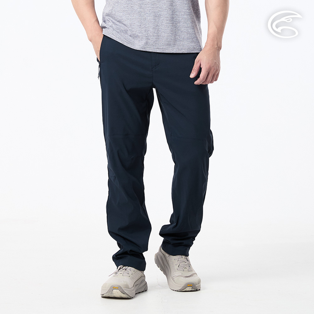 ADISI 男彈性透氣抗UV快乾長褲	AP2611058 深藍 (M-3XL)｜防曬 UPF50+ 排汗 速乾 仿棉感 休閒褲