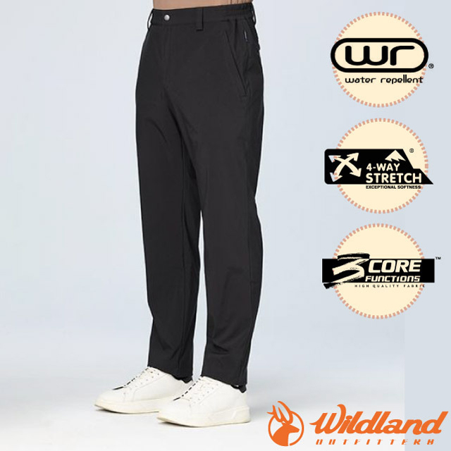 WILDLAND 荒野 男 彈性超輕三層超潑山旅機能褲.內刷毛保暖長褲.登山健行褲.運動褲/ 0B22308