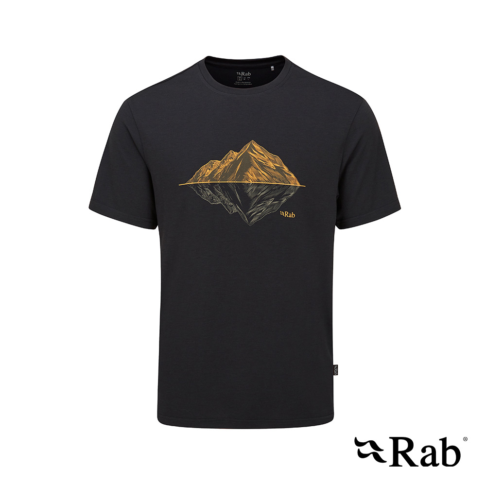 RAB Crimp Reflection Tee 短袖山脈倒影快乾T恤 男款 鯨魚灰 #QBL72