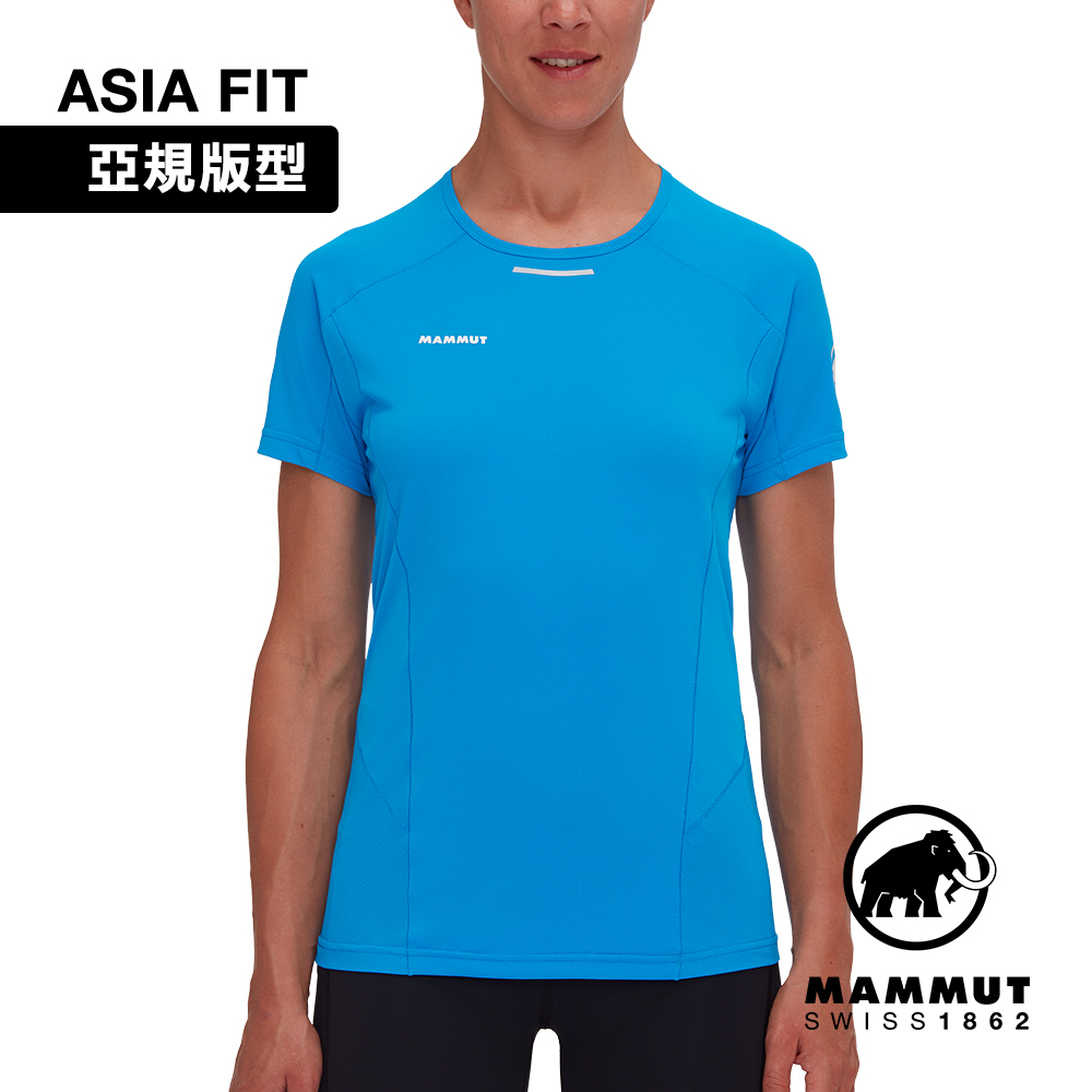 MAMMUT 長毛象 Aenergy FL T-Shirt AF W 抗菌短袖排汗衣 冰川藍 女款 #1017-04990
