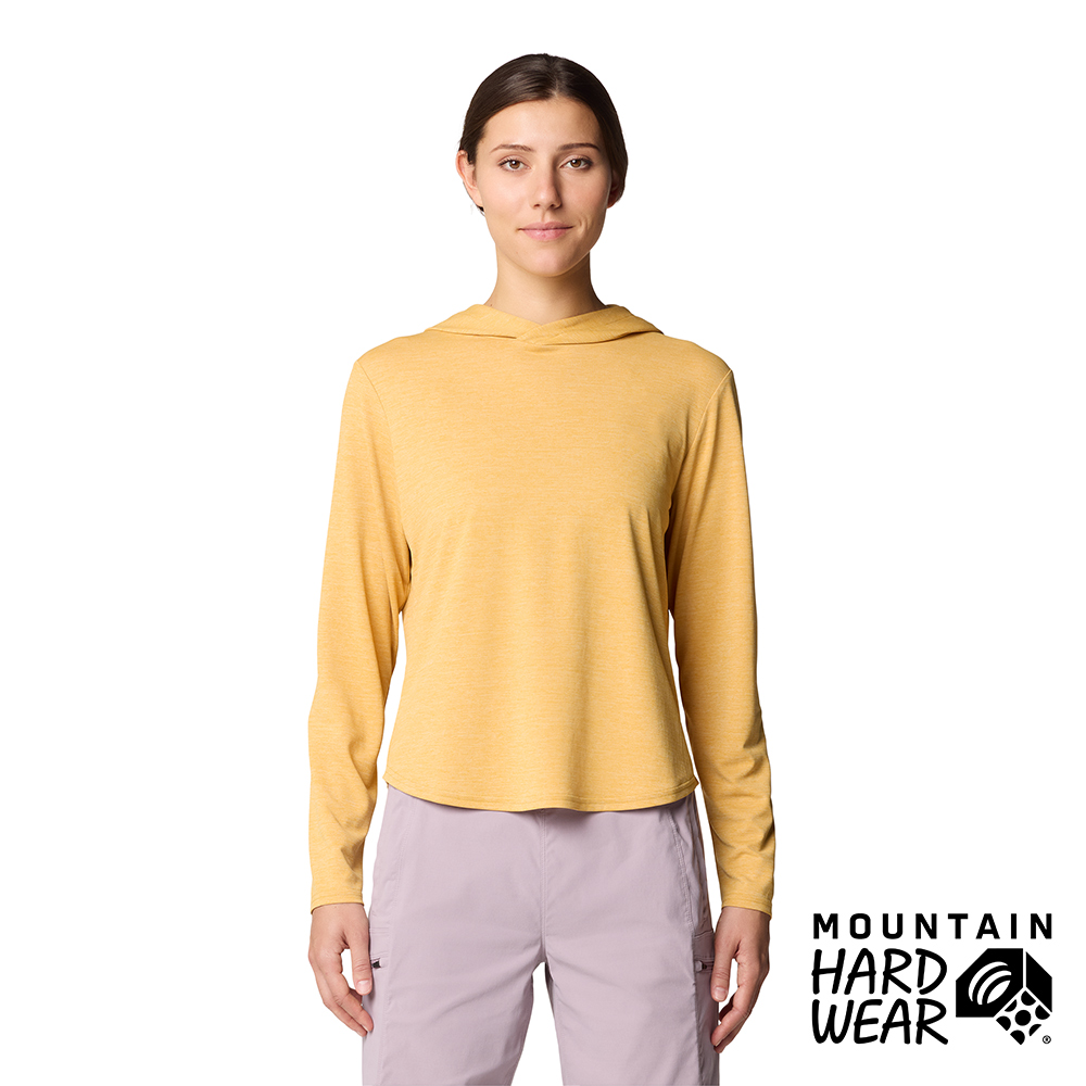 Mountain Hardwear Sunblocker Long Sleeve Hoody 防曬清爽連帽長袖上衣 女款 日落金 #2067761