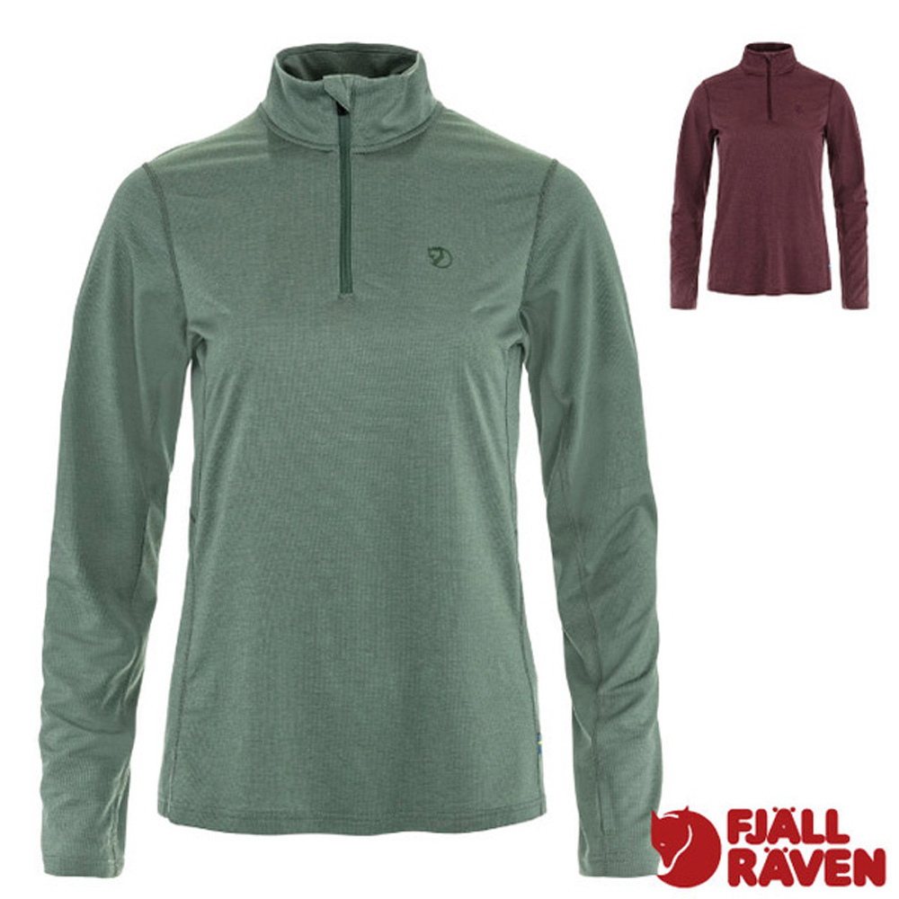 Fjallraven 小狐狸 女 Abisko Day Hike Half Zip 吸濕排汗拉鍊半開襟立領長袖休閒T恤.運動上衣.套頭衫/ 14600281