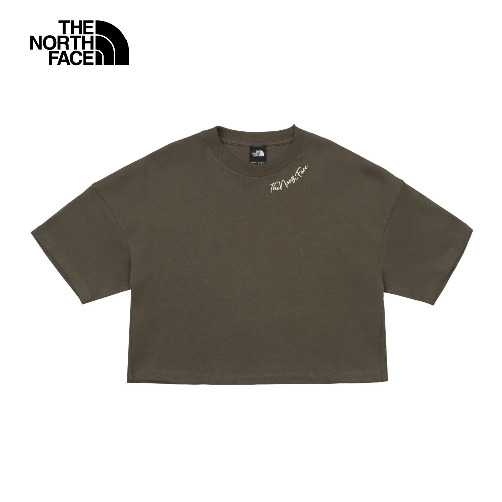 The North Face 北面 W HEAVYWEIGHT TNF SCRIPT CROP OVS SS TEE 女 短袖上衣 NF0A8GW621L