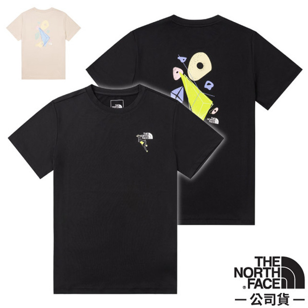 The North Face 北面 女 吸濕排汗短袖T恤.圓領套頭衫.運動休閒上衣/FlashDry吸濕排汗.UPF50+防曬/ 8G80