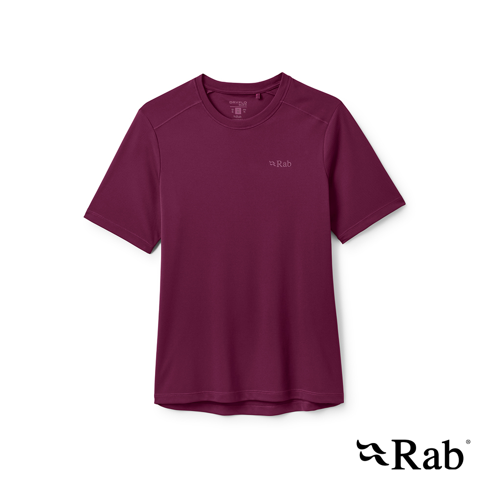 RAB Force Tee Wmns 短袖防曬抗臭排汗衣 女款 桑葚紫 #QCC25