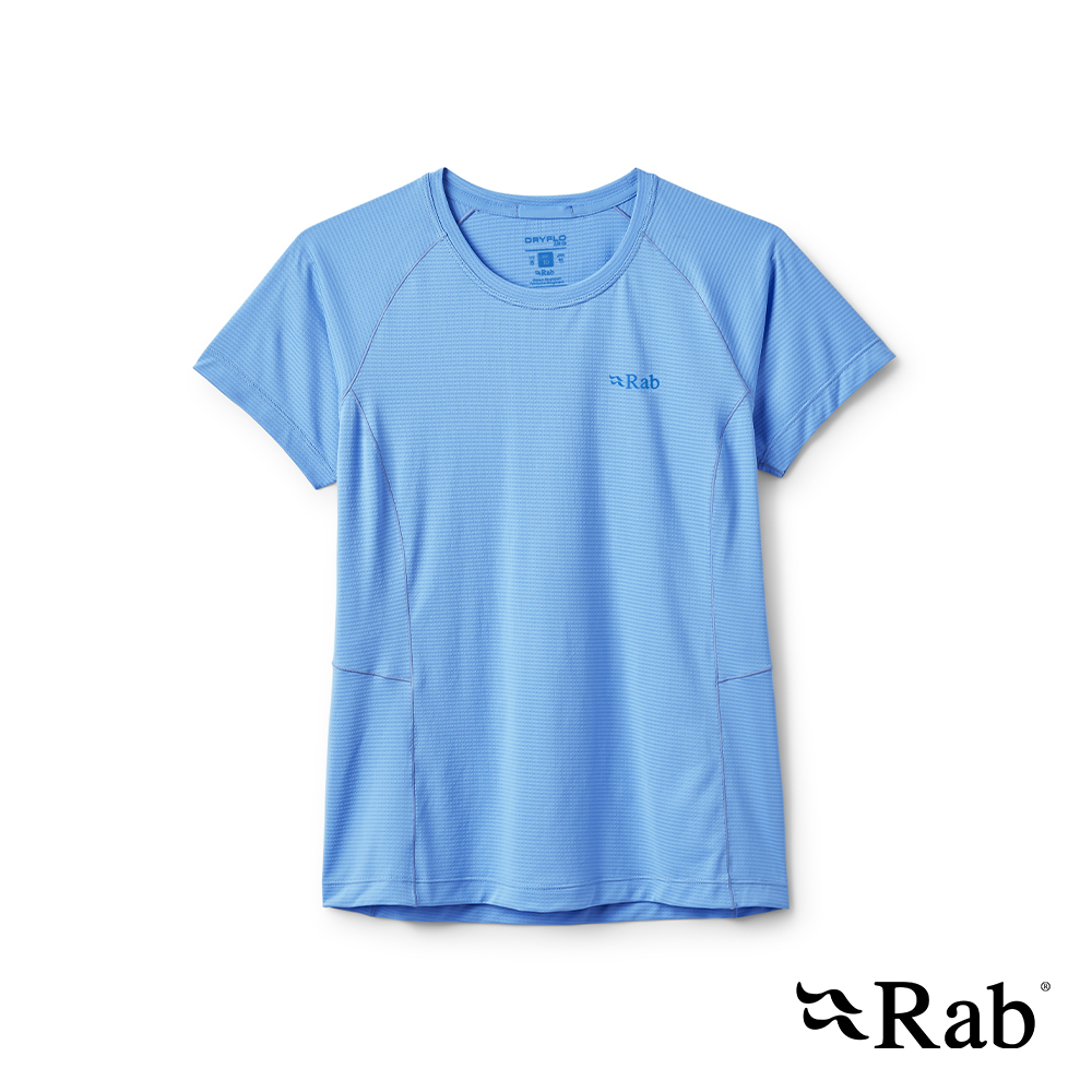 RAB Sonic Tee Wmns 短袖輕量抗臭排汗衣 女款 藍知更鳥 #QCC56