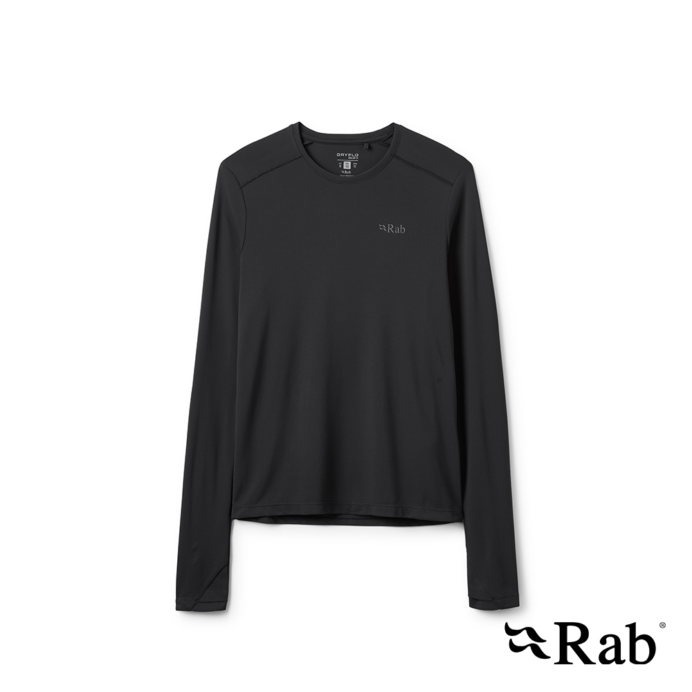 RAB Force LS Tee 長袖防曬抗臭排汗衣 女款 黑色 #QCC23
