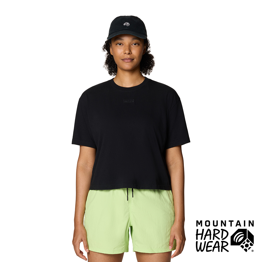 Mountain Hardwear Since 93 Boxy Crop SS 低調刺繡Logo棉質T恤 女款 黑色 #2149621