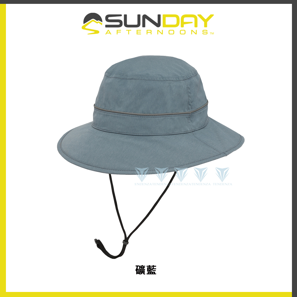 Sunday Afternoons UPF50+防曬 抗UV防水透氣圓桶帽 礦藍 Ultra Storm Bucket