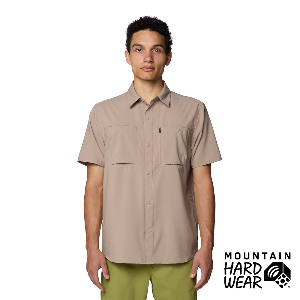 Mountain Hardwear Trail Sender Short Sleeve Men 防曬彈性短袖襯衫 亞麻 男款 #2068741