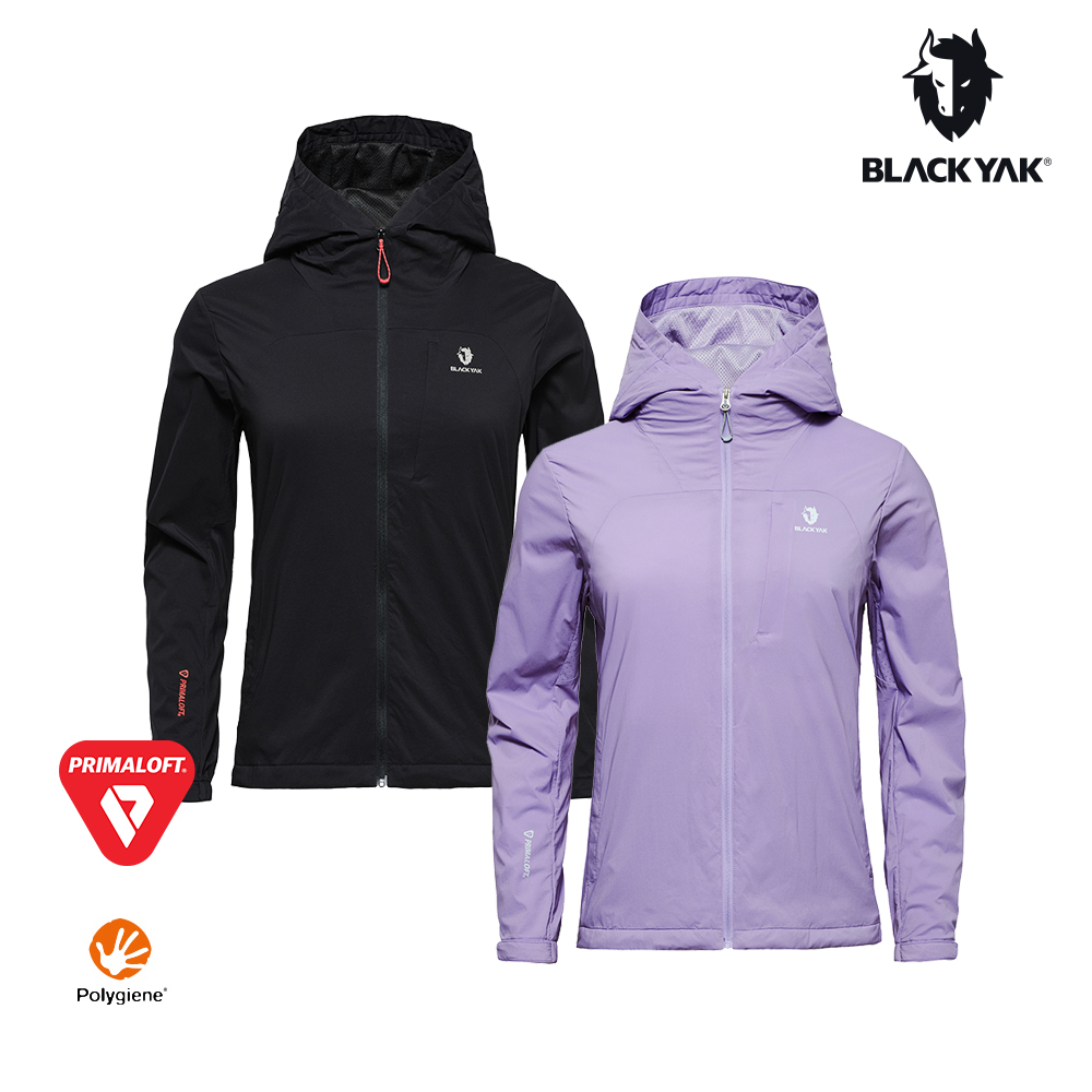 BLACKYAK 女 WINDTAKER PRIMALOFT保暖外套(丁香紫/黑色)-輕量 保暖-BYDB2WJ206