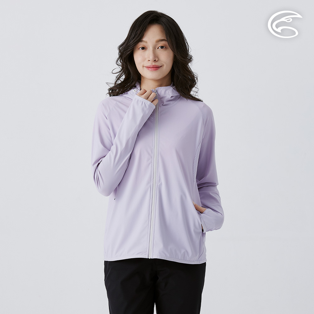 ADISI 女超涼感防曬外套 AJ2511054 丁香紫 (S-2XL)