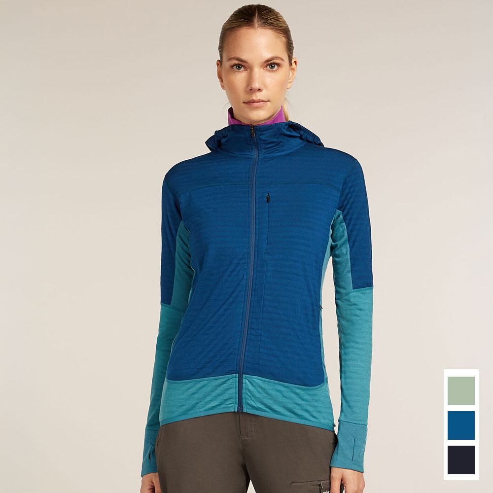 icebreaker 女 Descender RealFleece 長袖刷毛保暖外套-300