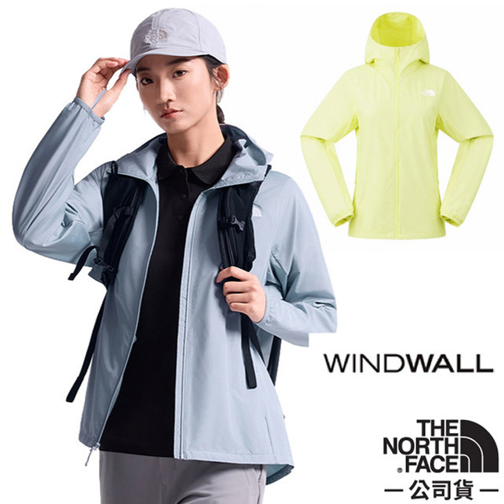 The North Face 北面 女 FLYWEIGHT BREEZE 防潑水防風防曬連帽外套.輕量風衣.夾克/WINDWALL拒水.UPF40+防曬科技/ 8G77