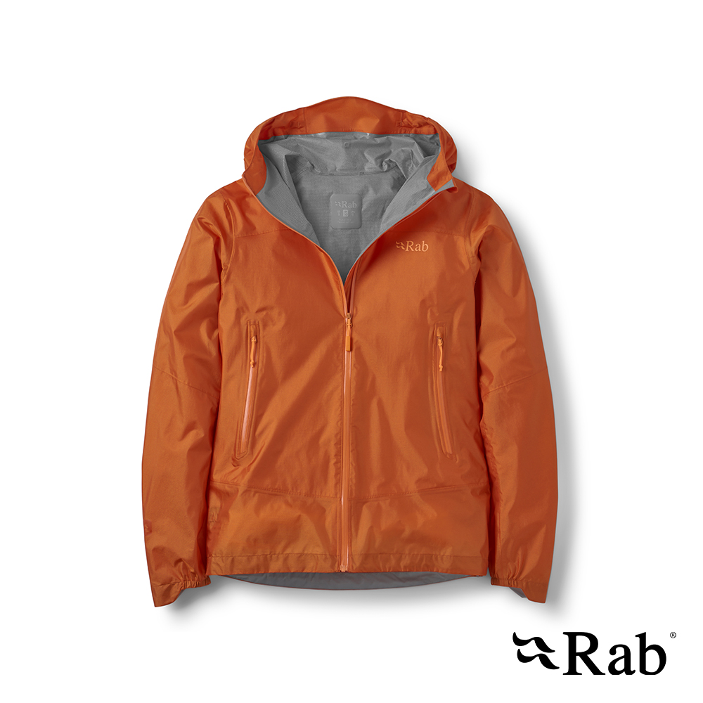 RAB Phantom Mountain Jacket Wmns 輕量越野防水連帽外套 深梅爾巴橘 女款 #QWI72