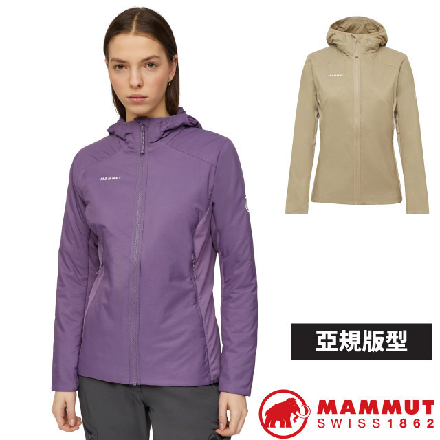 MAMMUT 長毛象 女 Rime Light IN Hybrid Hooded AF 輕量防風防潑水耐磨保暖連帽外套/ 1013-05270