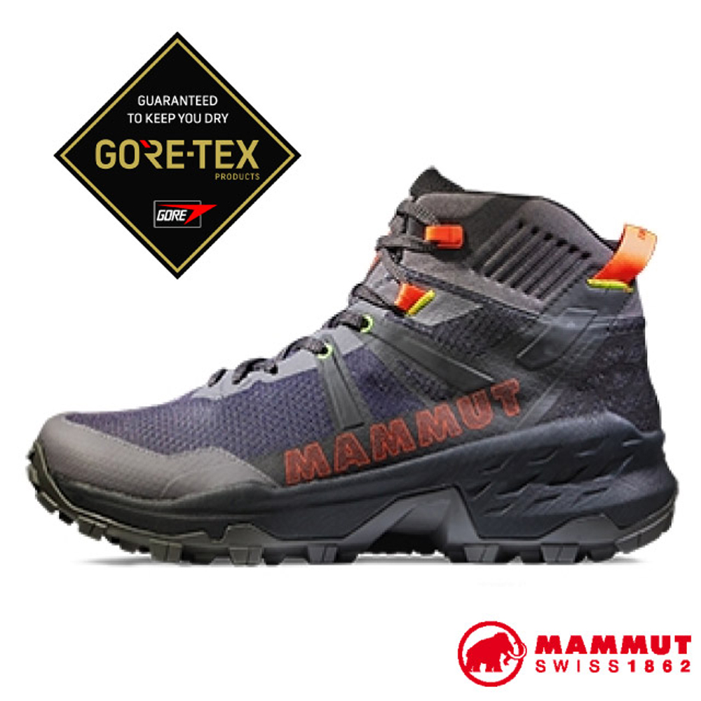 MAMMUT 長毛象 男 Sertig II Mid GORE-TEX 輕巧耐用多功能鞋.登山GORE-TEX / EVA中底厚底 /3030-04830-00692 深鈦金灰