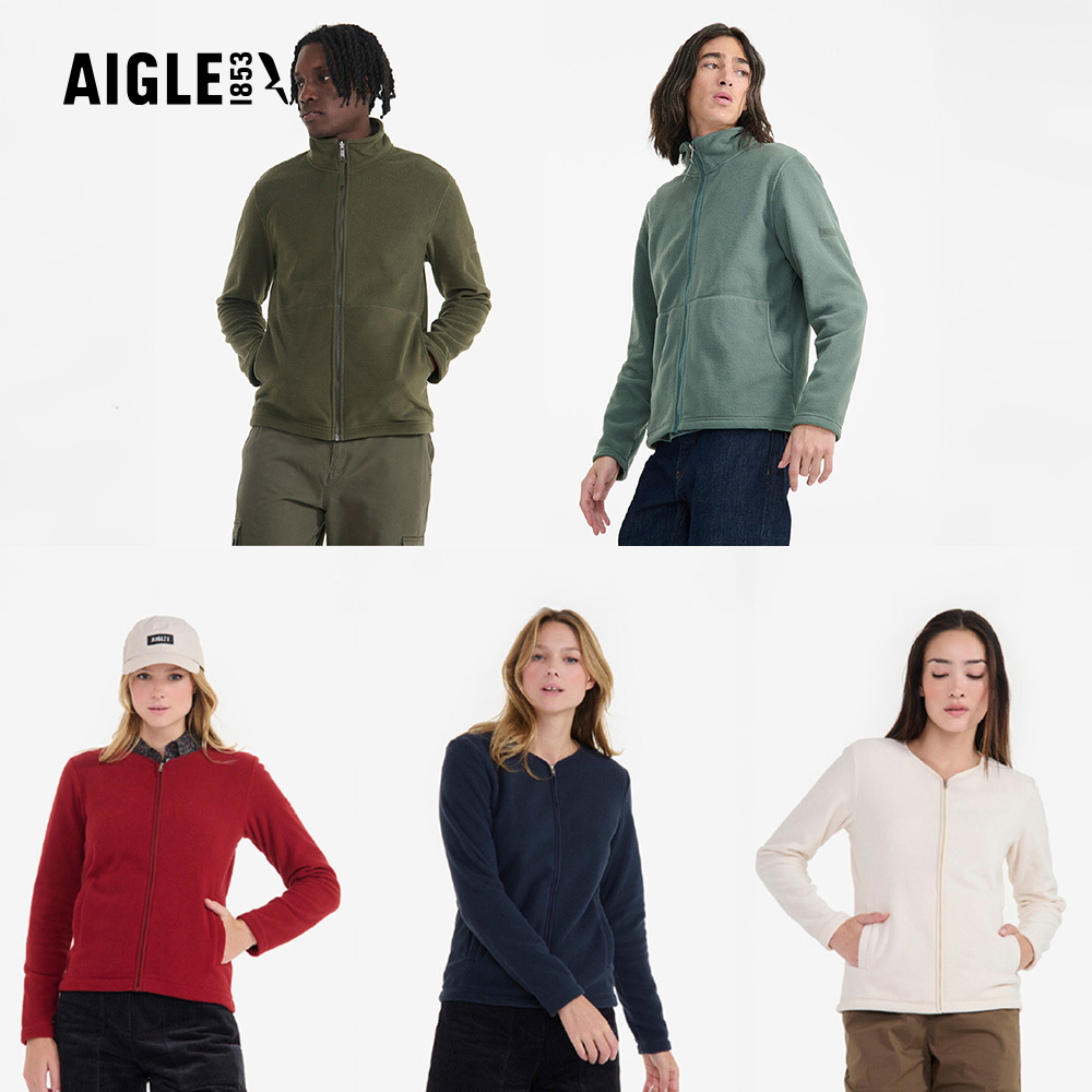 AIGLE 男女 短刷毛保暖外套|AG-FBB14/AG-FAZ76(男外套 女外套 保暖外套 刷毛衣)