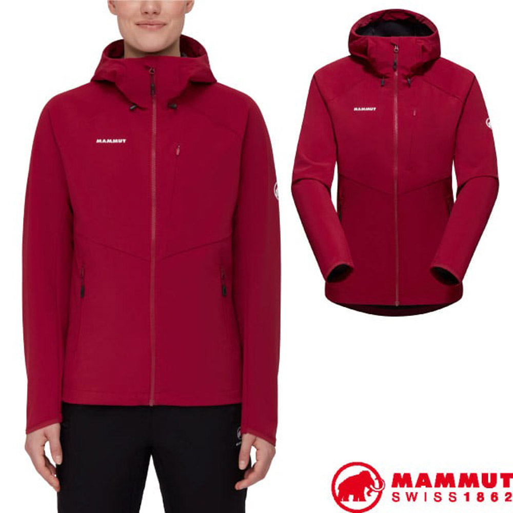 MAMMUT 長毛象 女 Ultimate Comfort 經典軟殼連帽外套.夾克.大衣/SOFtech技術.四向彈性/1011-01960-3715 緋紅
