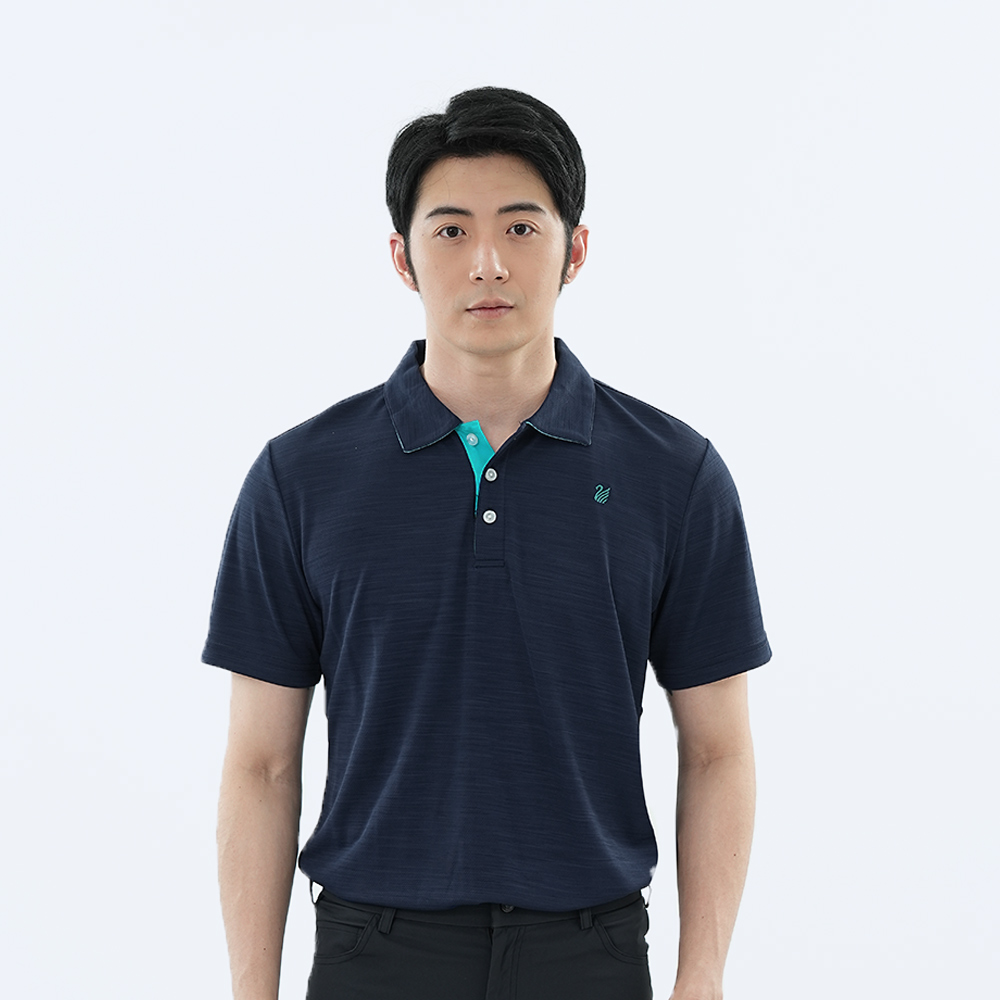 遊遍天下 MIT男款抗UV吸濕排汗環保紗機能POLO衫GS1022丈青