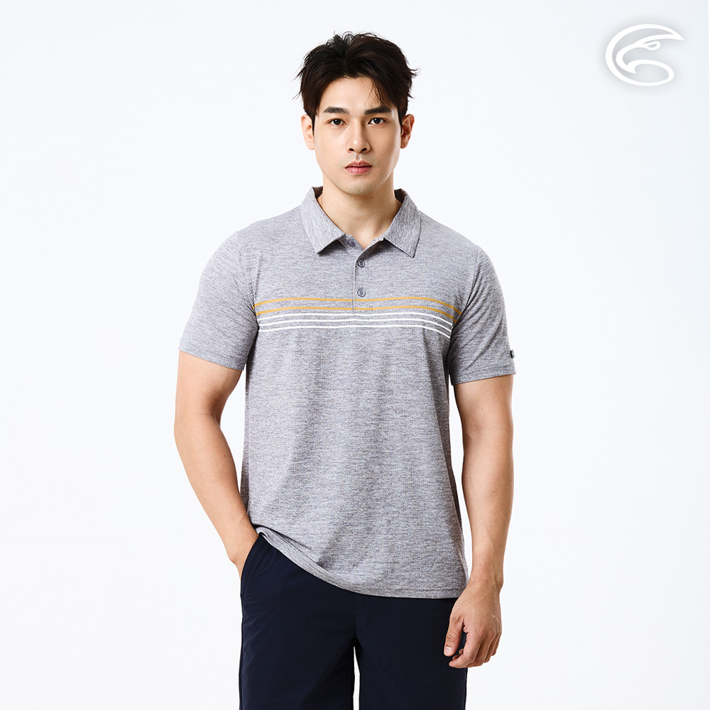ADISI 男輕量散熱超透氣抑菌消臭POLO衫 AL2611015 麻灰 (M-3XL)|吸濕排汗 快乾 防臭 輕量 排汗衣
