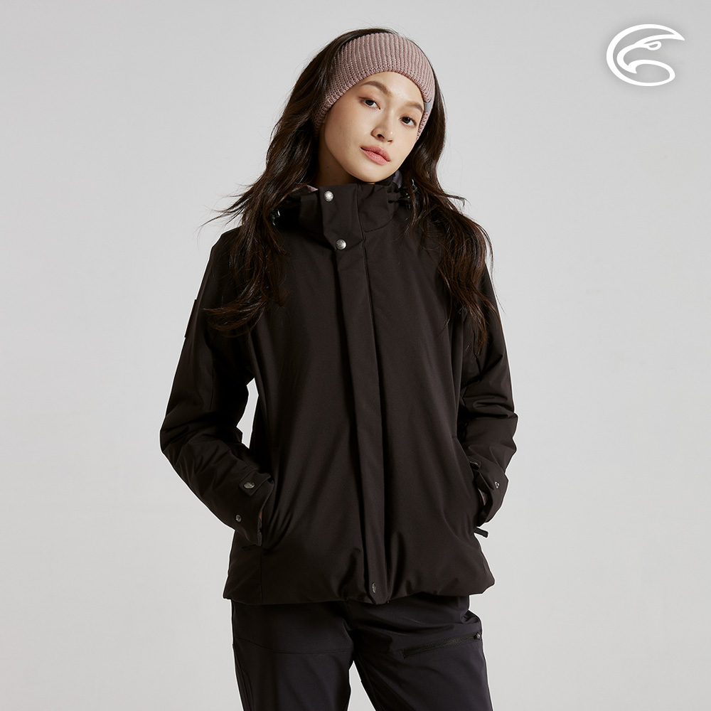 ADISI 女SMAWARM海洋溫控超撥水防風外套 AJ2521034 宇宙黑 (M-3XL)|撥水 防潑水 蚵技棉 抗風 保暖外套