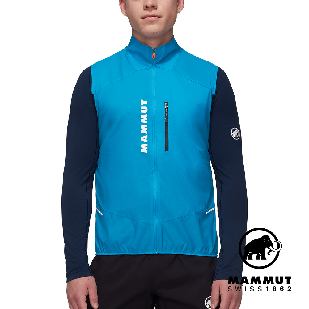 MAMMUT 長毛象 Aenergy TR WB Hybrid Vest Men 極輕防風越野背心 冰川藍/黑 男款 #1012-00611