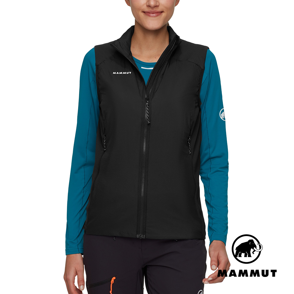 MAMMUT 長毛象 Rime Light IN Hybrid Vest W 輕量繩化纖立領背心 黑色 女款 #1013-03950