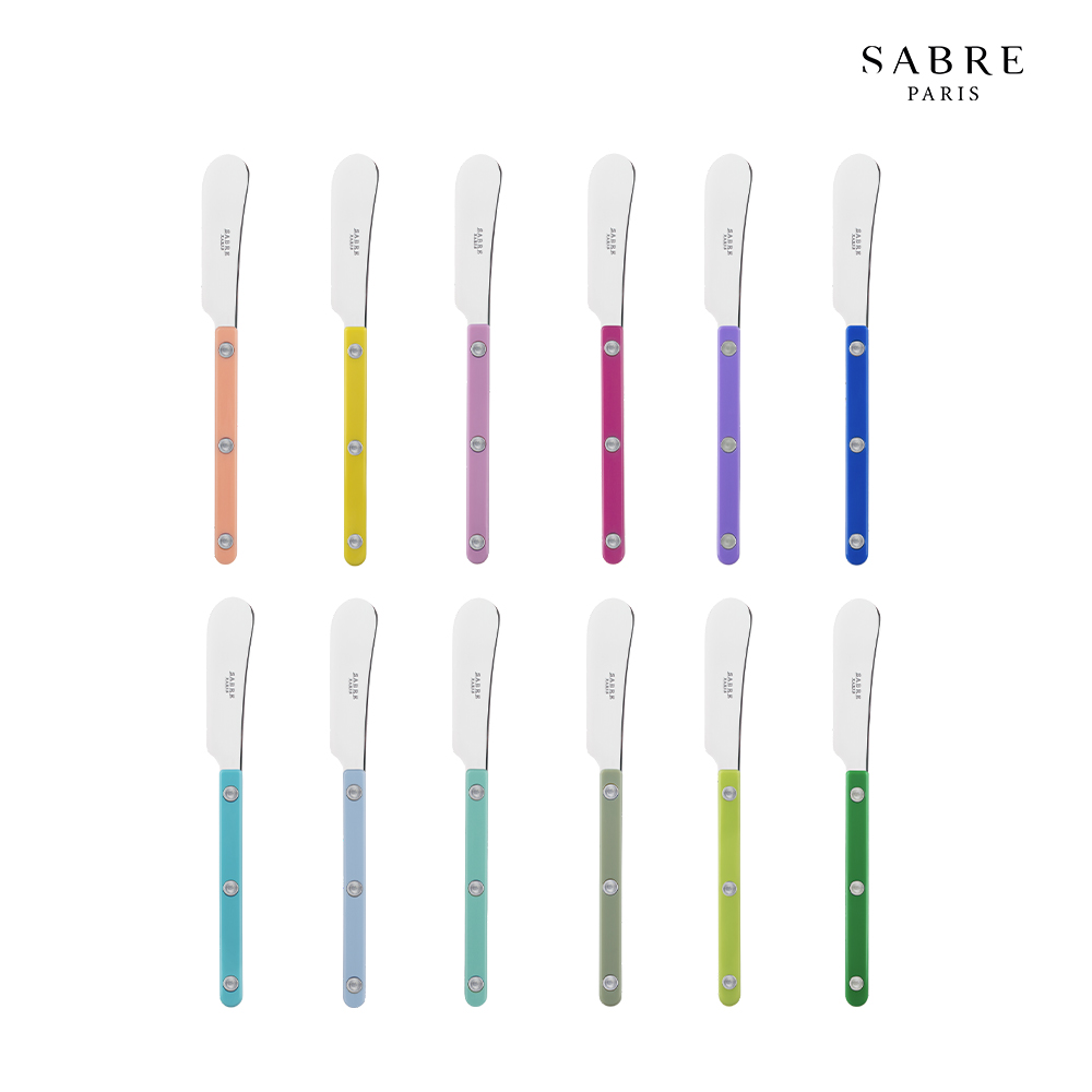Sabre Paris Bistrot小酒館繽紛純色-不鏽鋼奶油抹刀(多色任選)