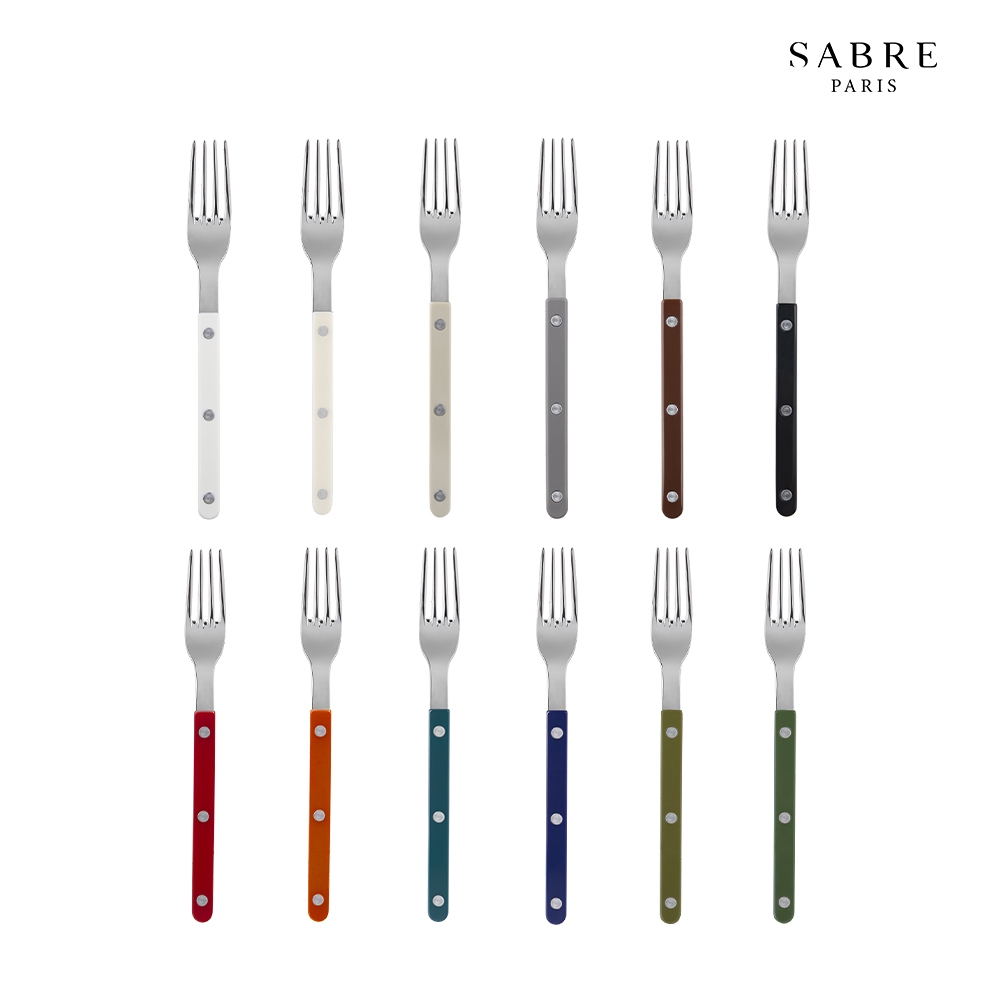 Sabre Paris Bistrot小酒館經典純色-不鏽鋼主餐叉(多色任選)
