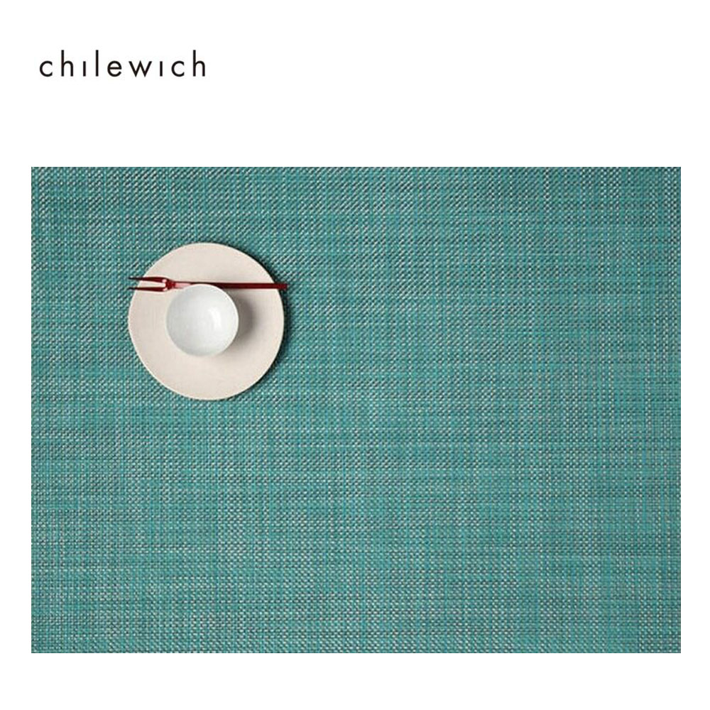 Chilewich 美國 Mini Basketweave細籃網編餐墊36*48cm-綠松石