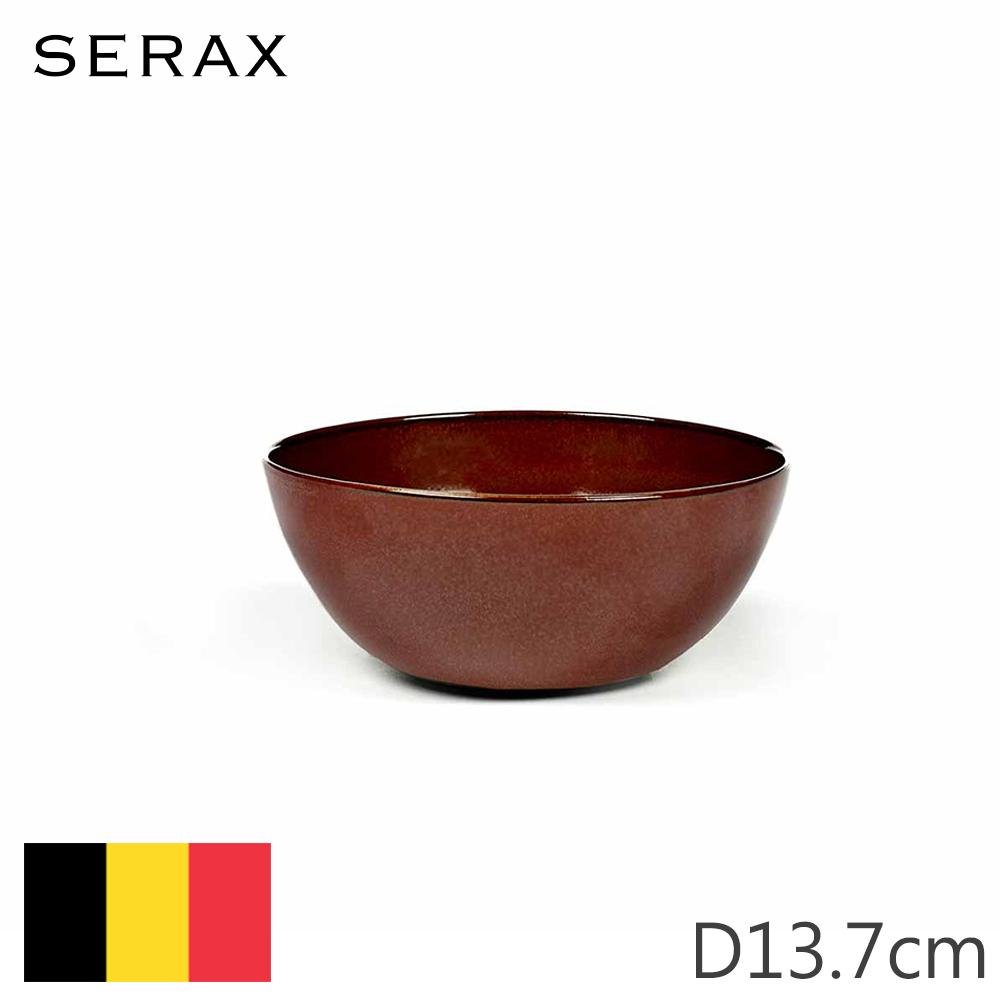 Serax 比利時ALG圓碗D13.7cm-鏽紅