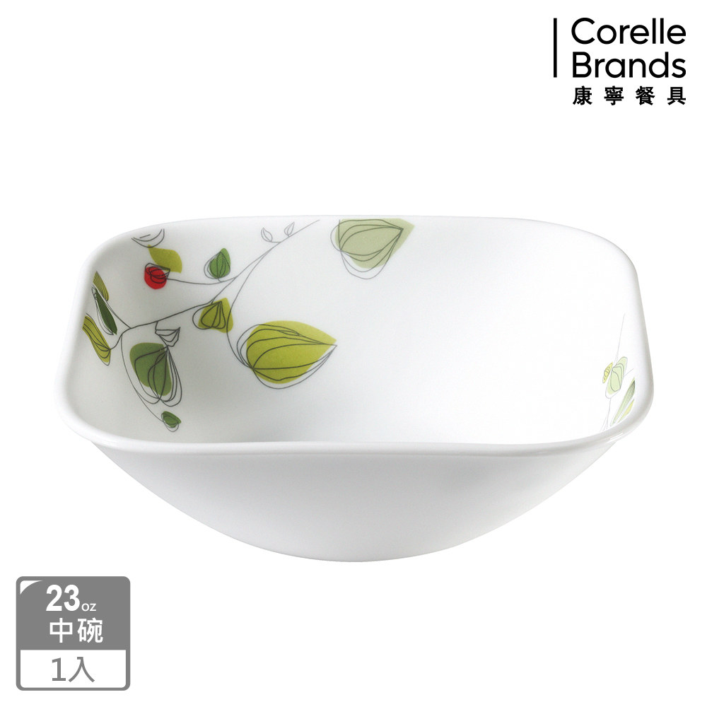 Corelle Brands 康寧餐具 綠野微風方形23oz小碗
