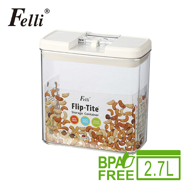 Felli易百拉長型密封罐2.7L