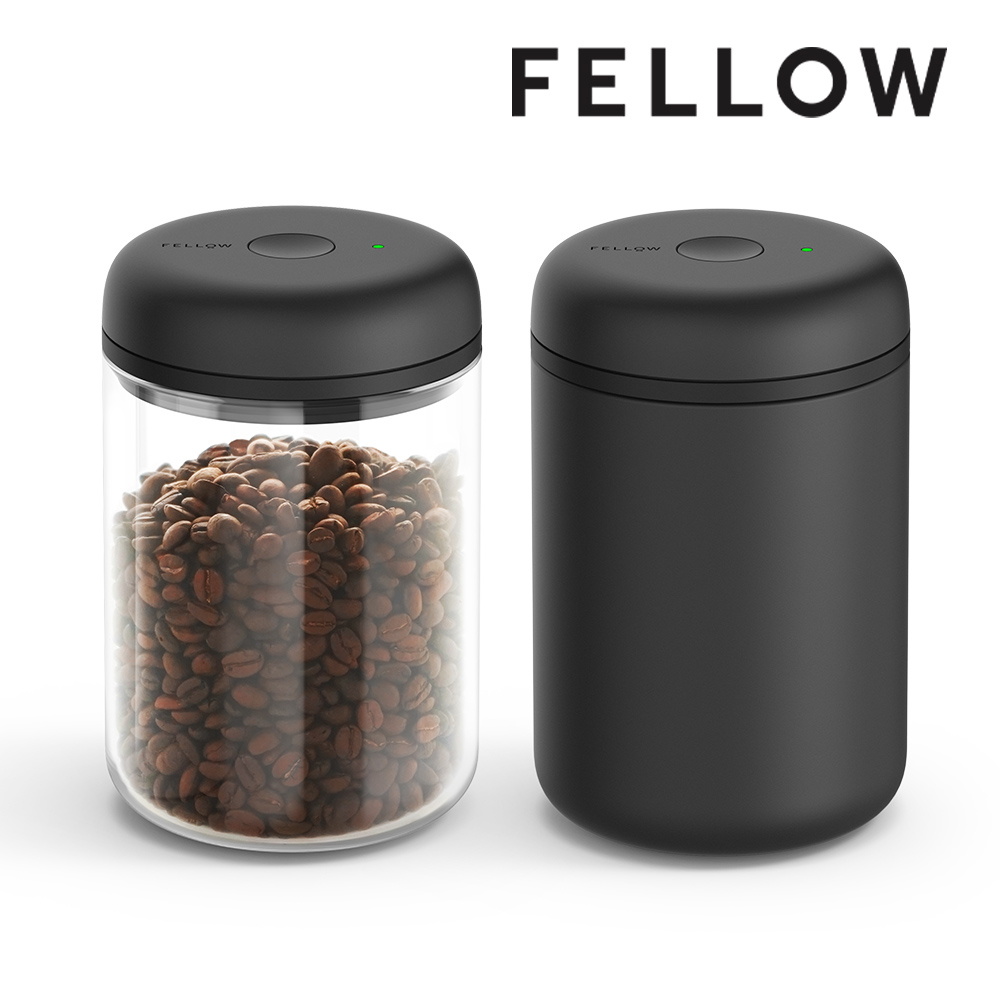 FELLOW E-ATMOS 電動真空密封罐 (不鏽鋼黑 / 玻璃) 1.2L