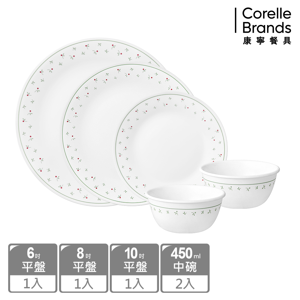 Corelle Brands 康寧餐具 莓好時光5件式餐盤組-E01
