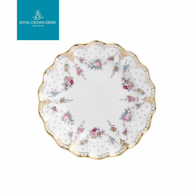 英國Royal Crown Derby-皇家安東尼特系列-20CM盤-原裝彩盒