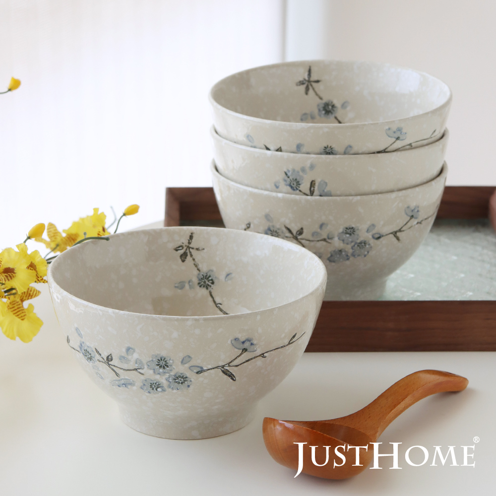 Just Home日式櫻花陶瓷6吋麵碗/湯碗/多用井/湯缽(4件組) - PChome 24h購物