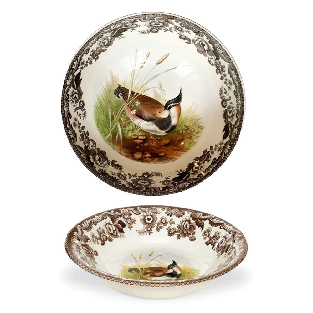 英國Spode-Woodland典藏森林地帶系列-20cm麥片碗(Lapwing麥雞/8吋) 麥片碗 西餐碗 優格碗 碗 餐碗