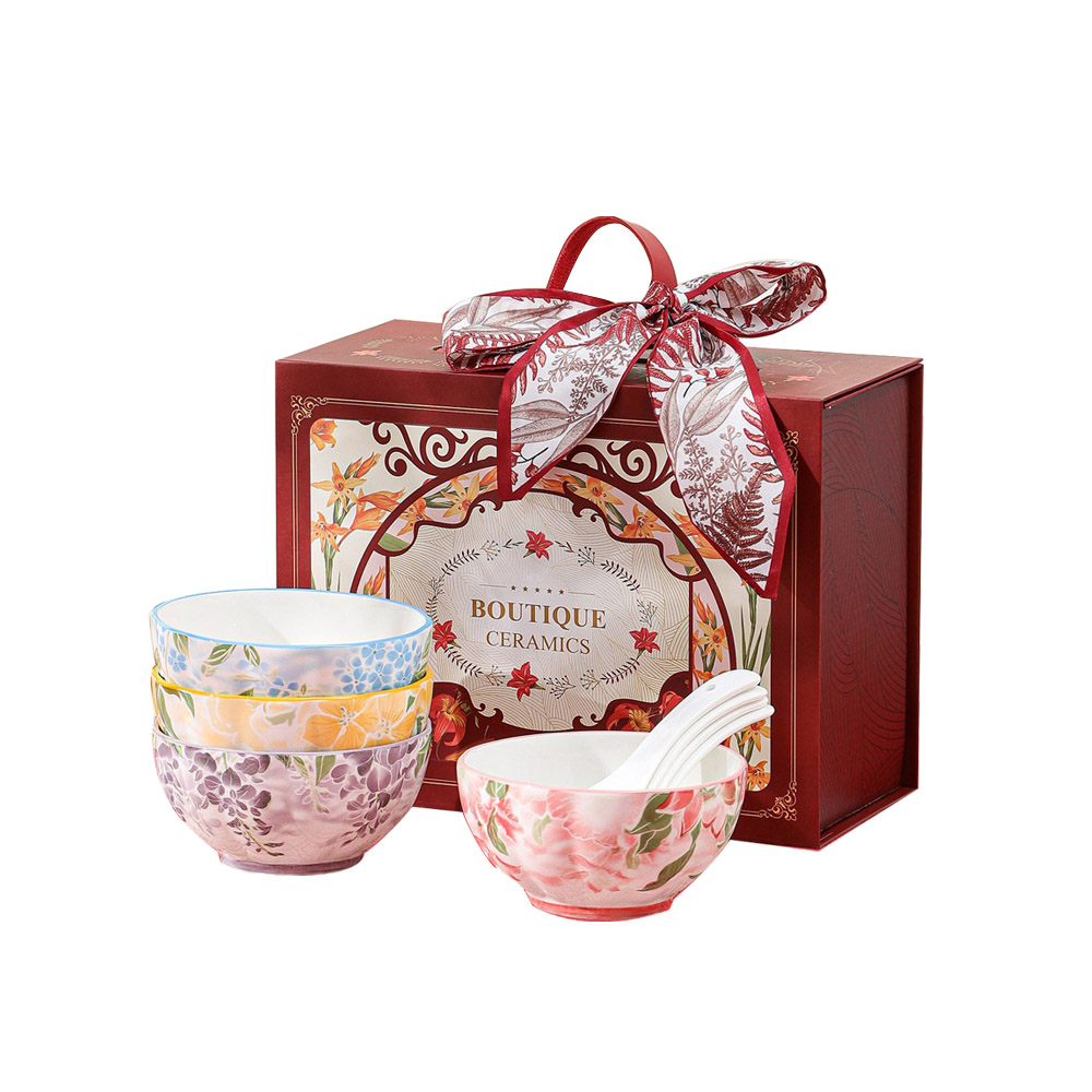 松村窯手造4.5吋方口櫻花碗6入UP-A066 - PChome 24h購物