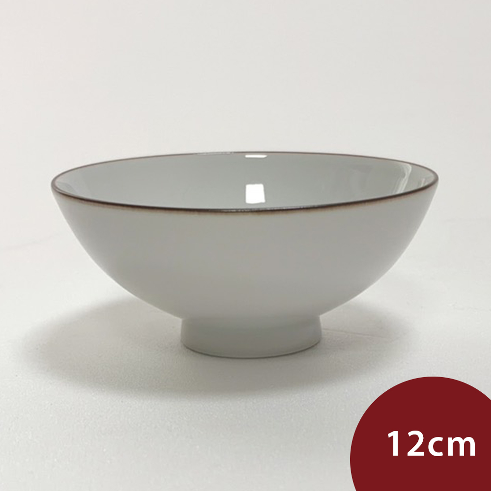 Hakusan 白山陶器 經典霧面 日式餐碗 飯碗 湯碗 波佐見燒 12cm 白色 日本製