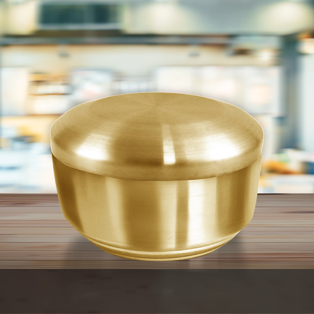 一品川流 韓式304不鏽鋼雙層碗組-10.5cm-金色-4入 (附蓋)