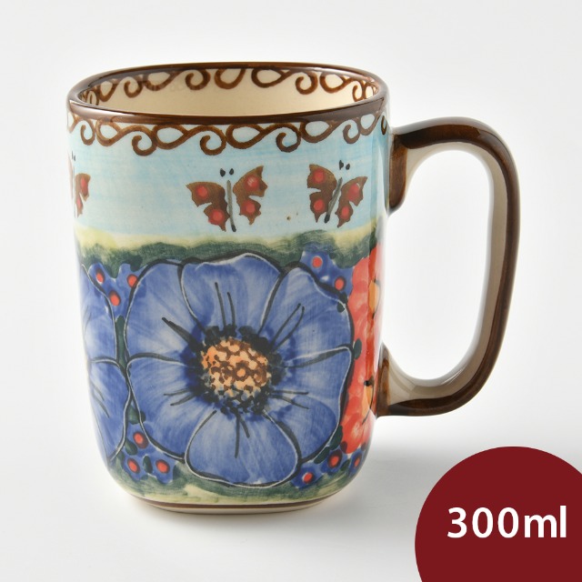 波蘭陶 水澤花坊系列 陶瓷馬克杯 300ml