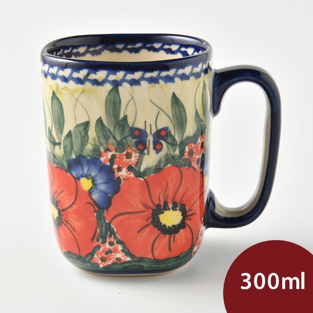 波蘭陶 奼紫嫣紅系列 陶瓷馬克杯 300ml