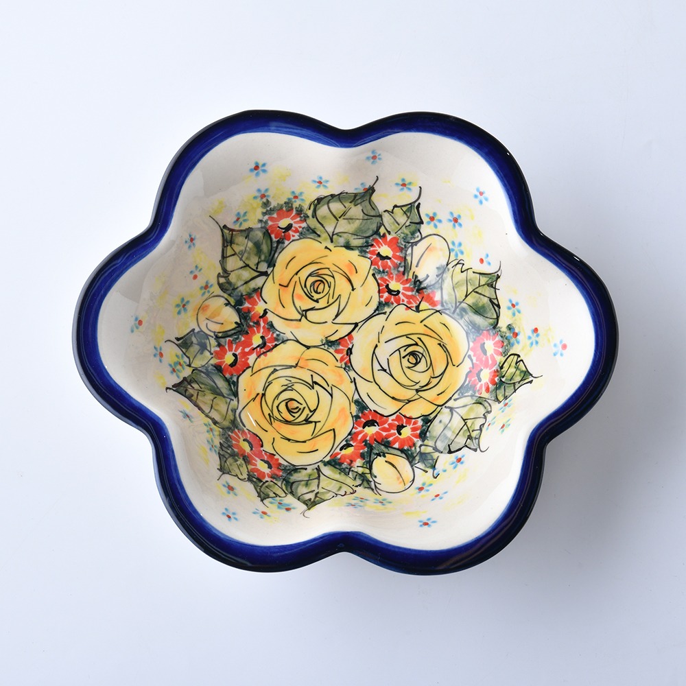 波蘭陶 繁花逸麗系列 花型深盤 20cm