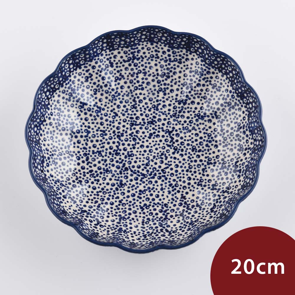 波蘭陶 月墜星空系列 波浪深盤 20cm